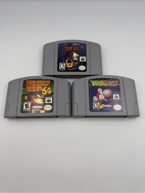 N64 Platformer Bundle – Donkey Kong 64, Yoshi’s Story & Earthworm Jim 3D